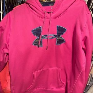 Under Armour Fuchsia Hoodie with Logo